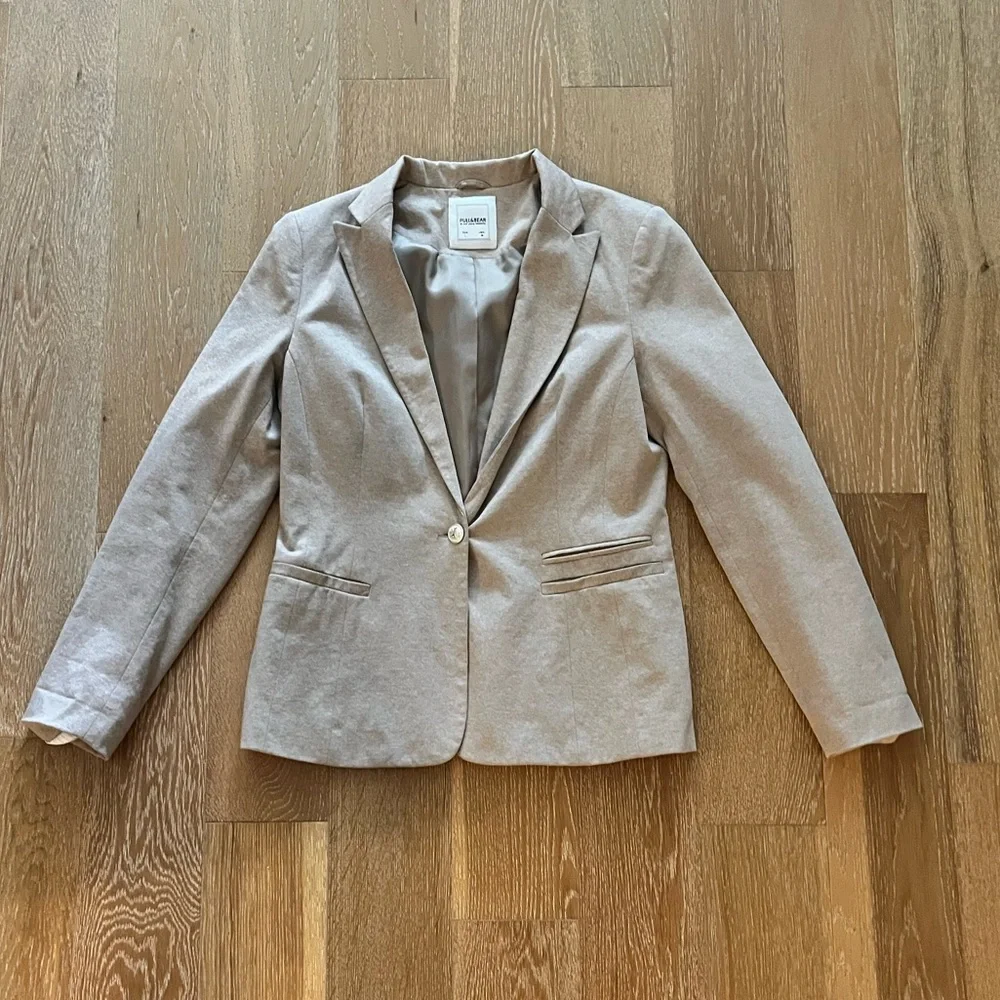 Pull&Bear Beige Jacket casual women’s size L